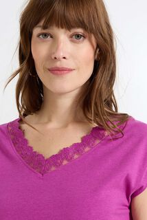 T-shirt col V femme