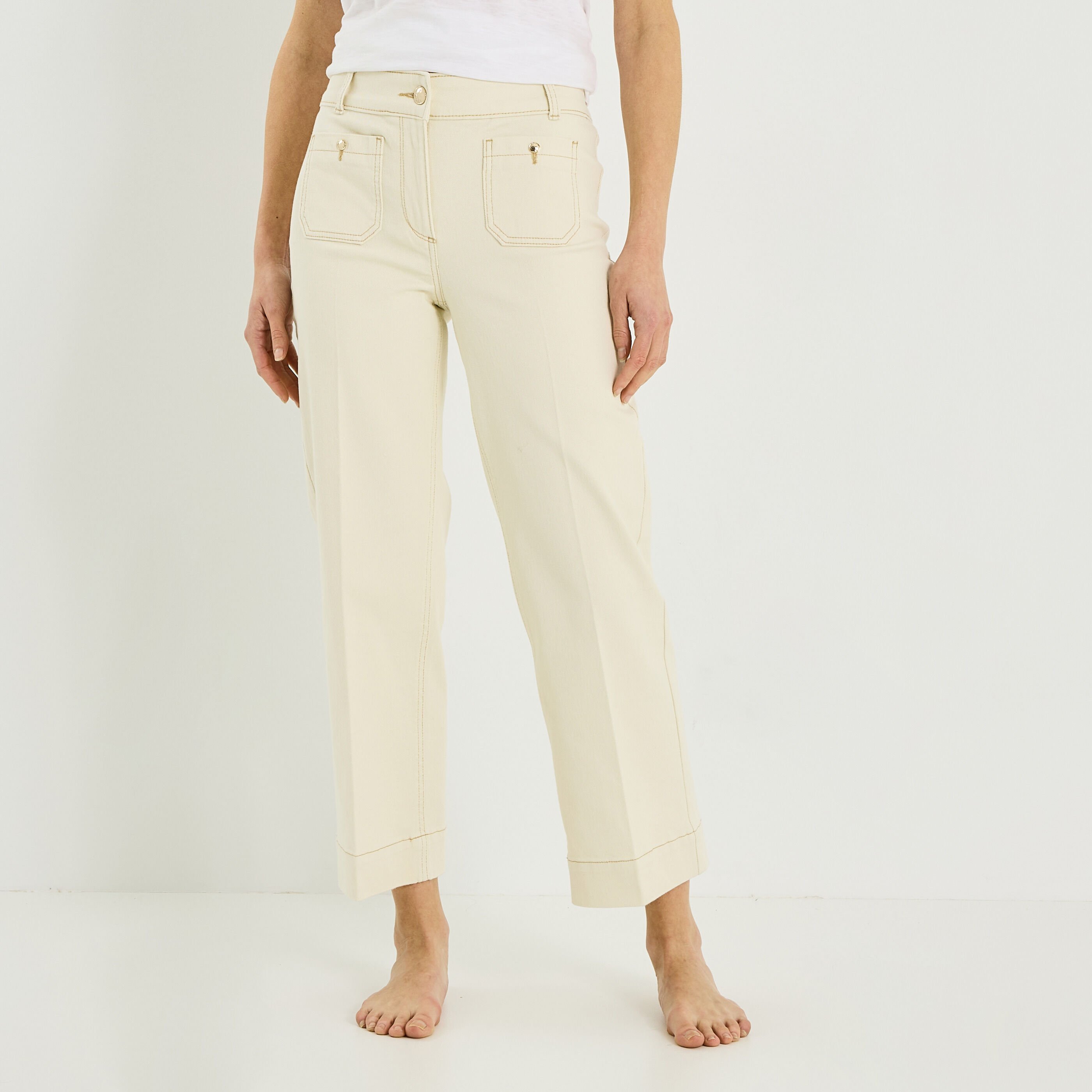 Jean flare raccourci NAPOLI RF02 femme