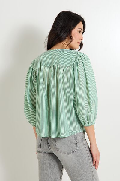 Chemise oversize rayée femme