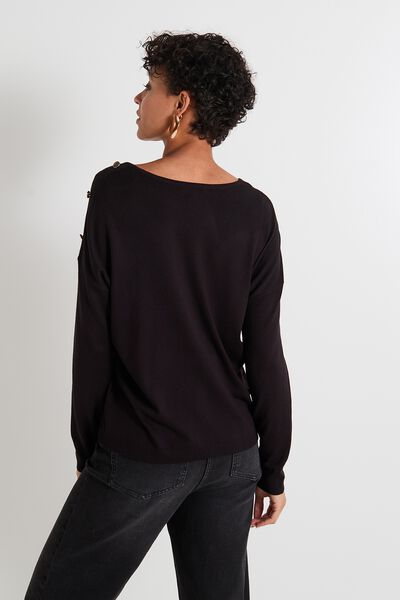 Pull col V femme