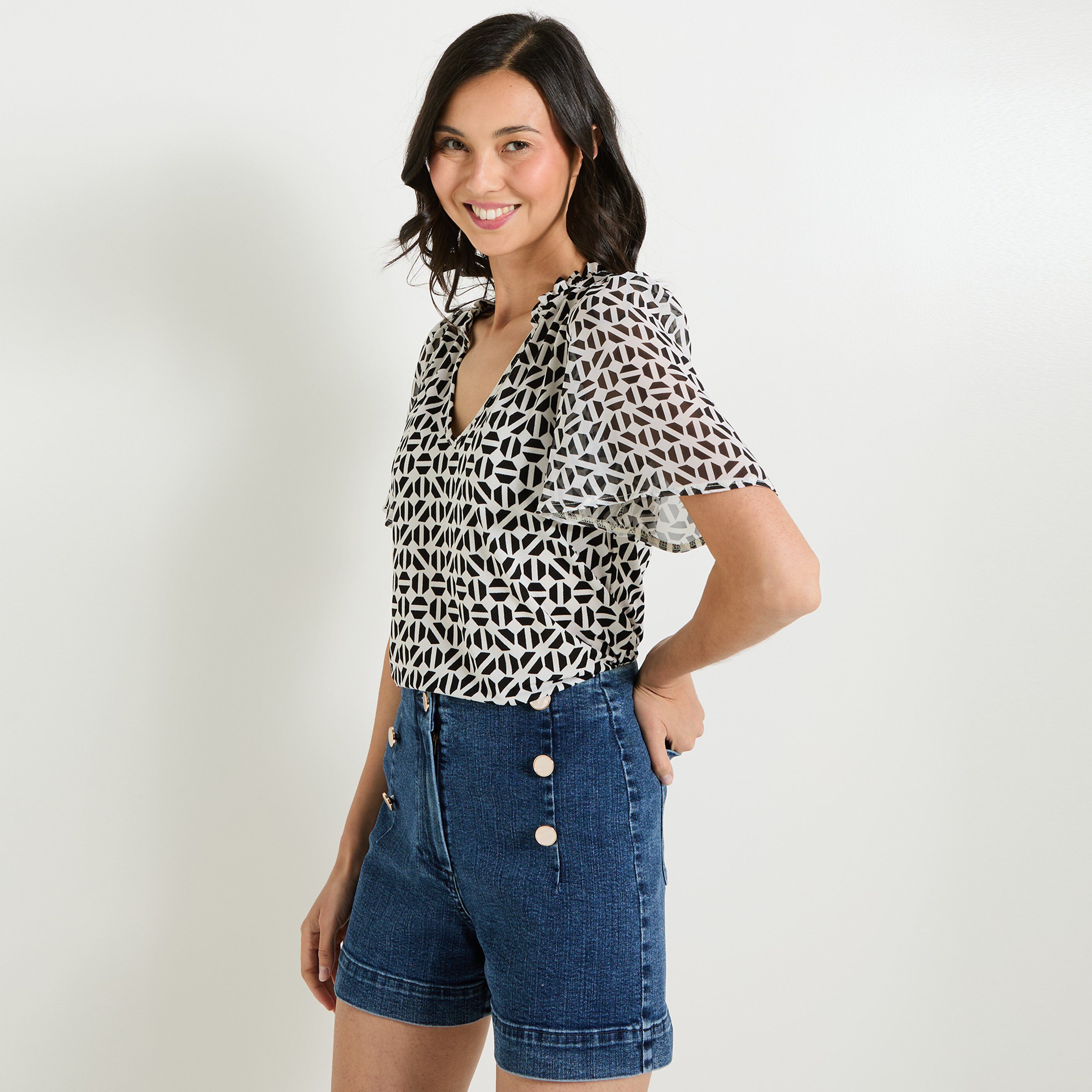 Tshirt imprim&eacute; femme