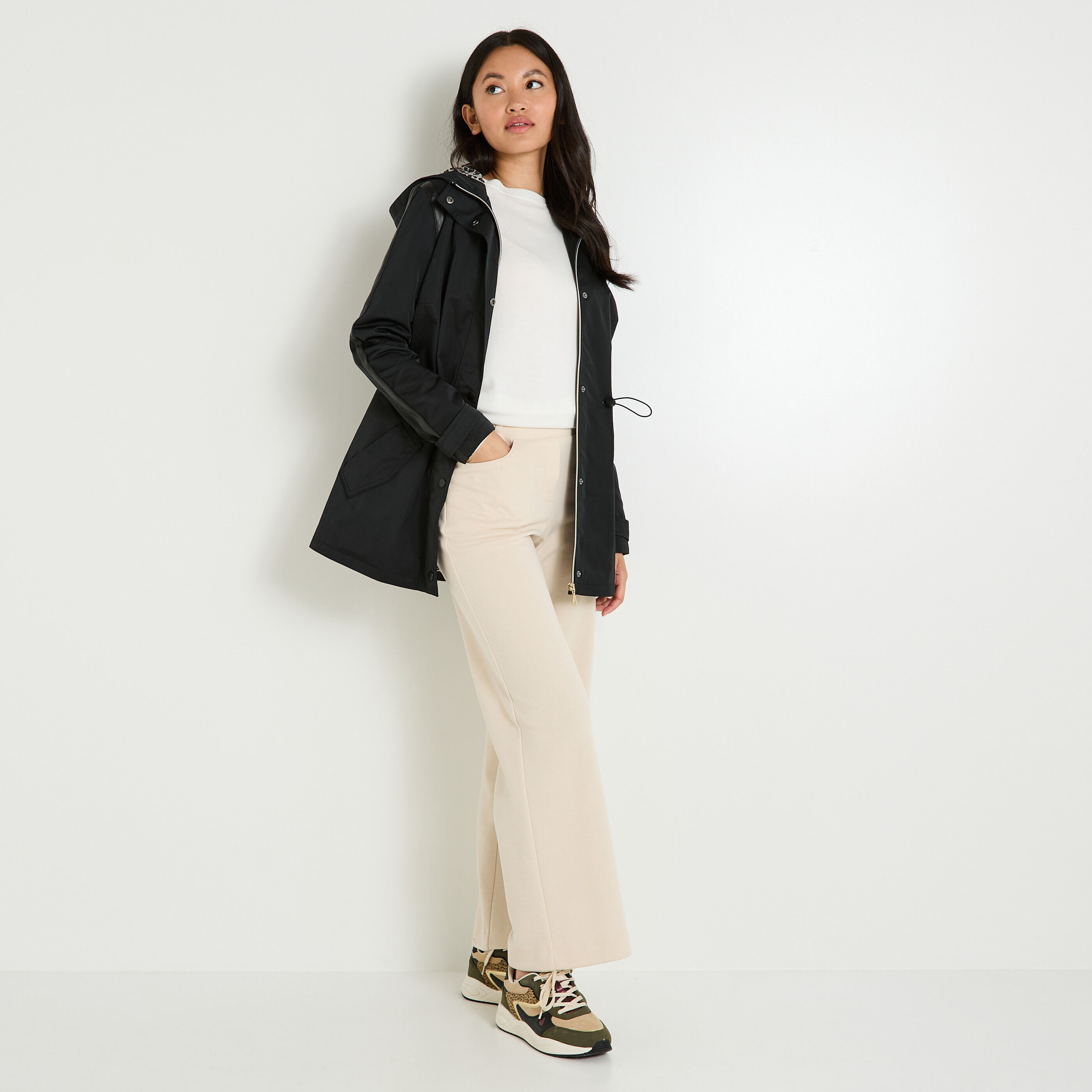 Parka d&eacute;perlante femme