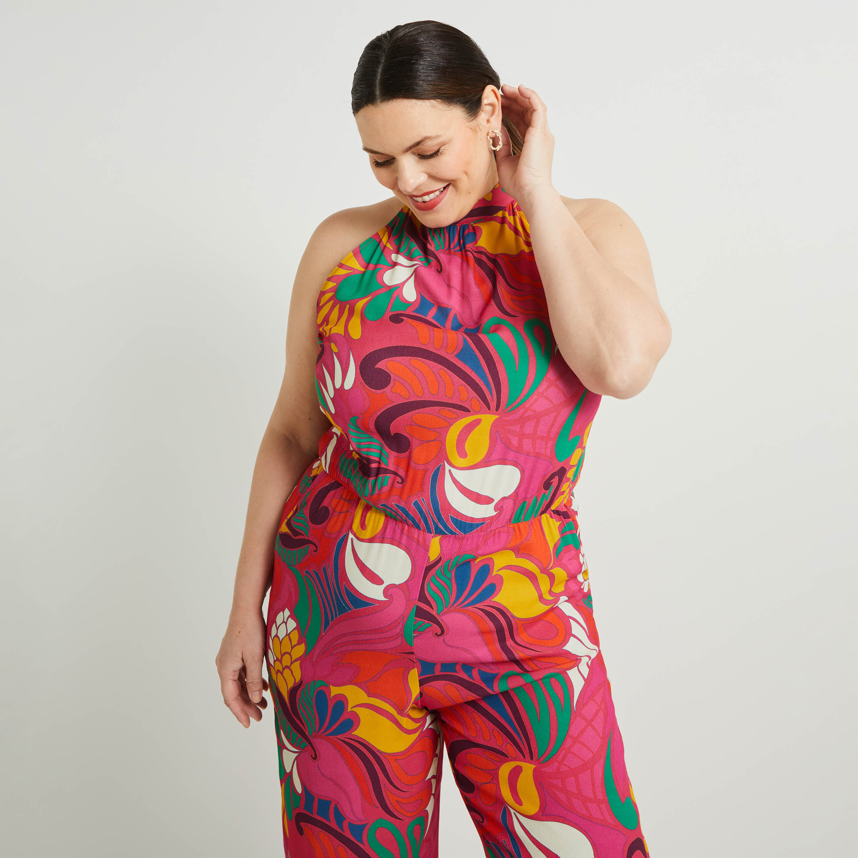 Combinaison imprim&eacute;e femme