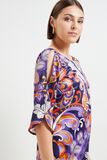 Robe genoux imprimée femme