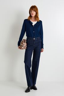 Gilet col rond femme