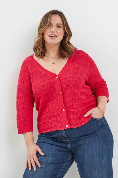 Gilet ajouré femme