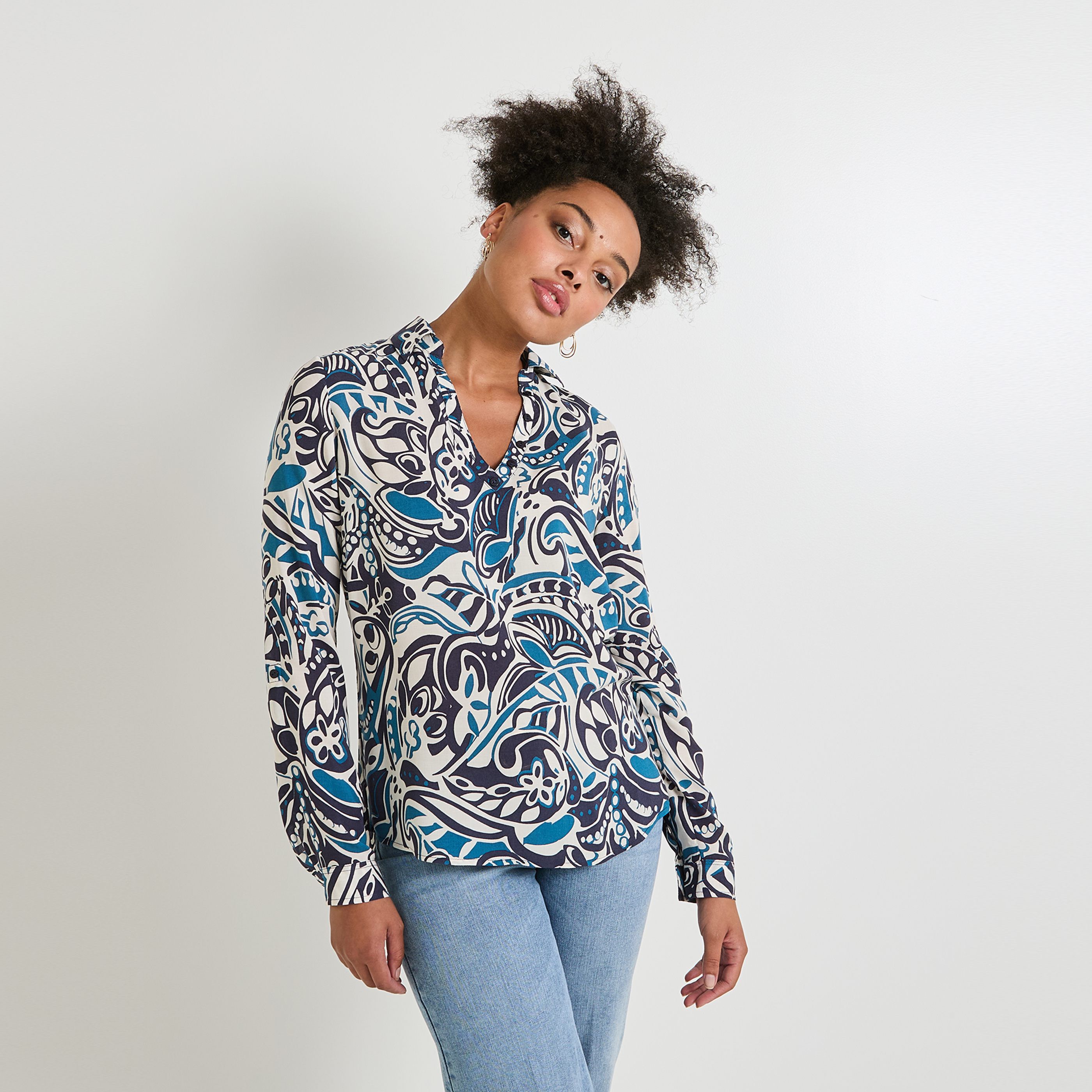Blouse manches longues femme on sale
