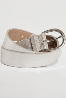 Ceinture irisée croûte de cuir femme