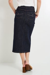 Jupe longue en denim femme