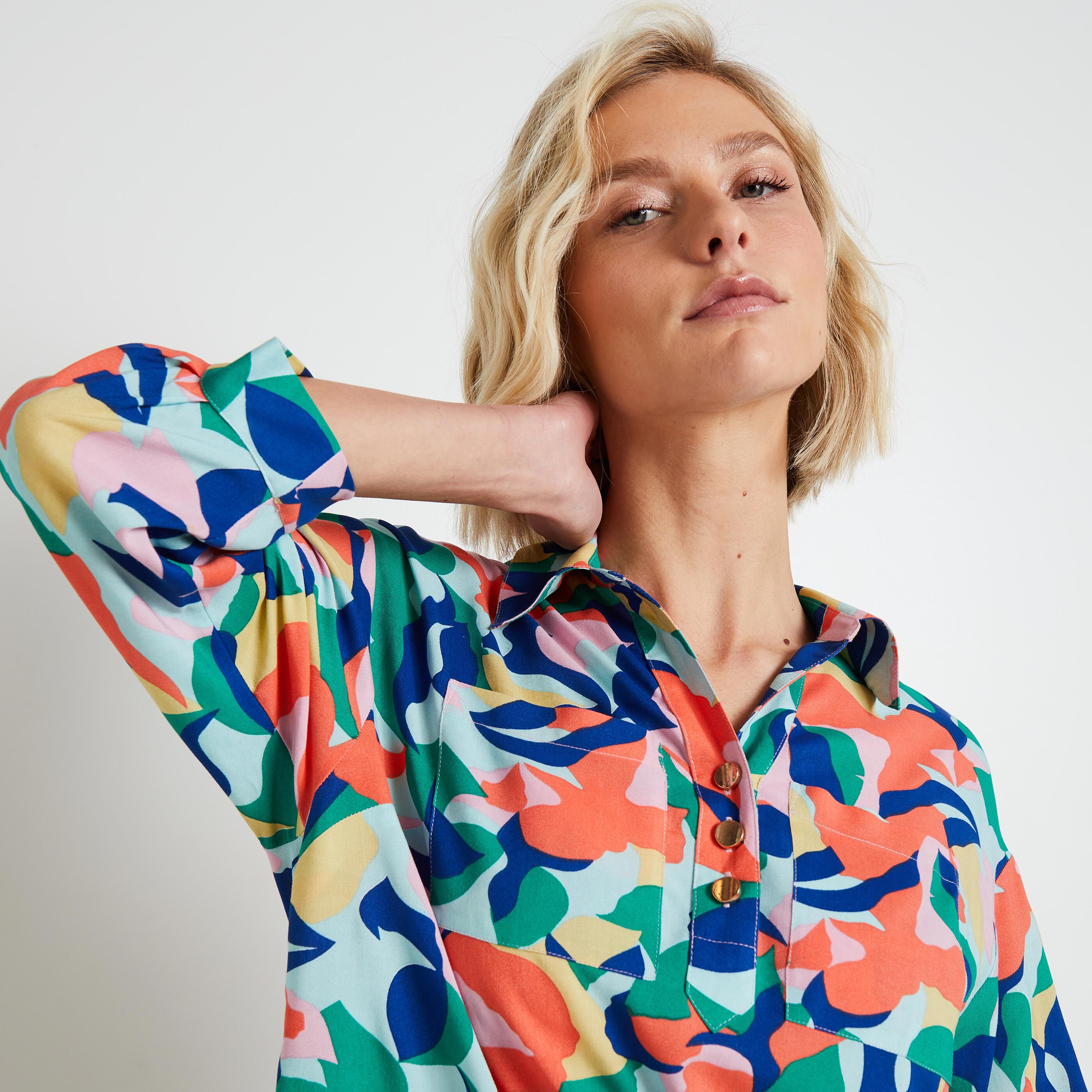 Robe imprim&eacute;e femme