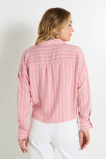 Chemise rayée fluide femme
