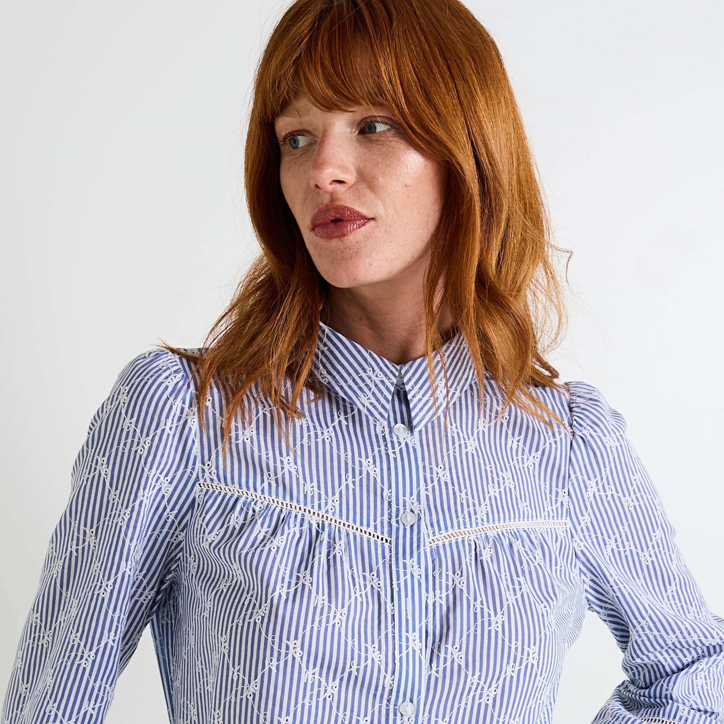 Chemise ray&eacute;e femme