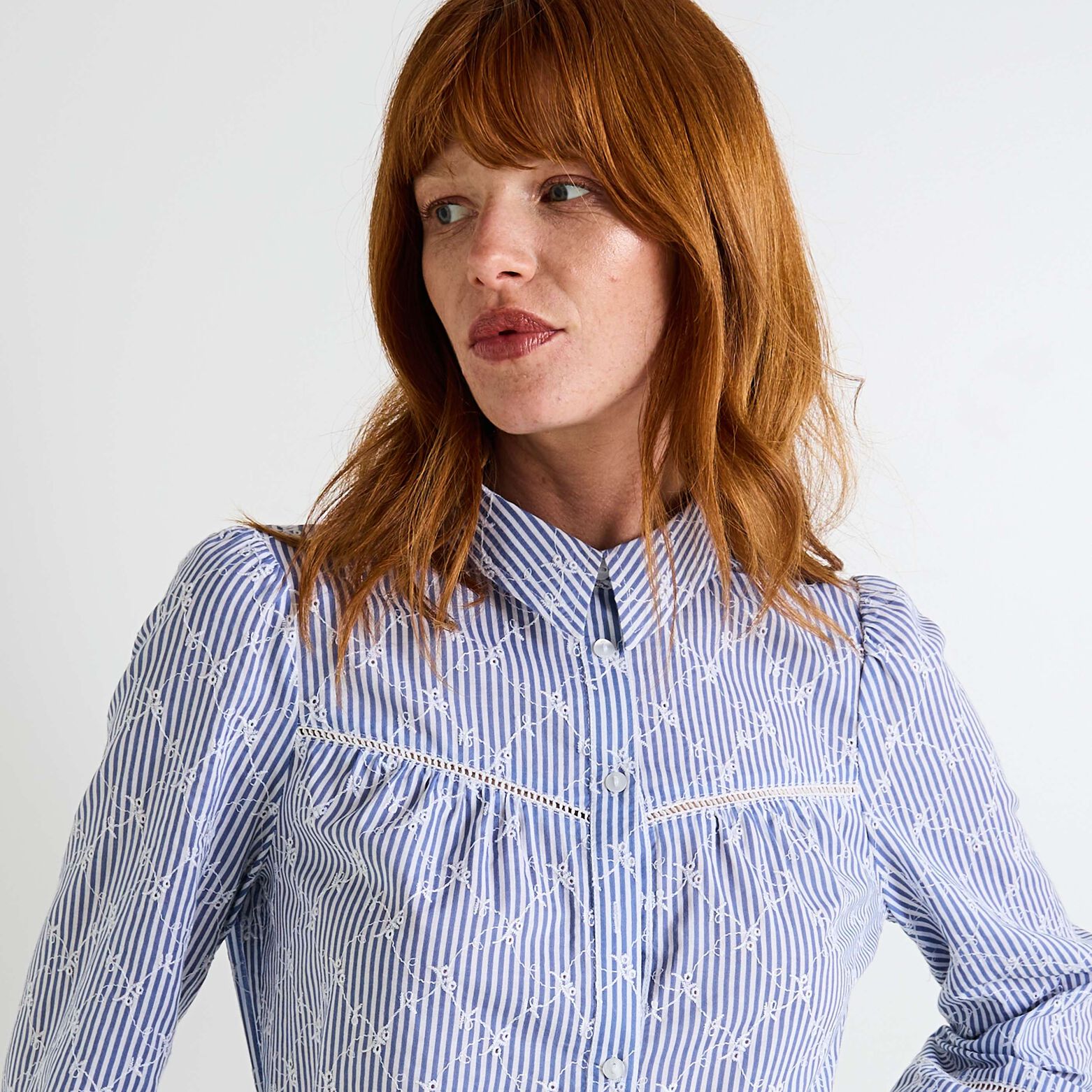 Chemise rayée femme