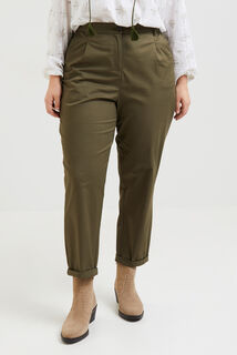 Pantalon chino raccourci femme