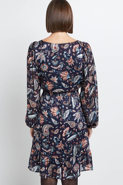 Robe col V femme