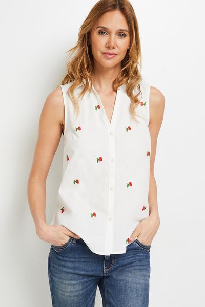 Chemise sans manches femme