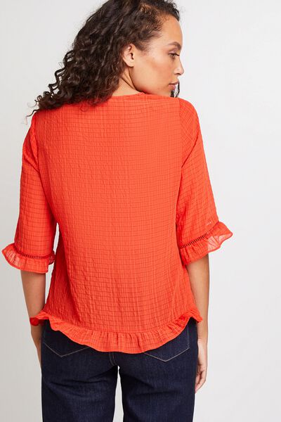 Blouse à volants femme