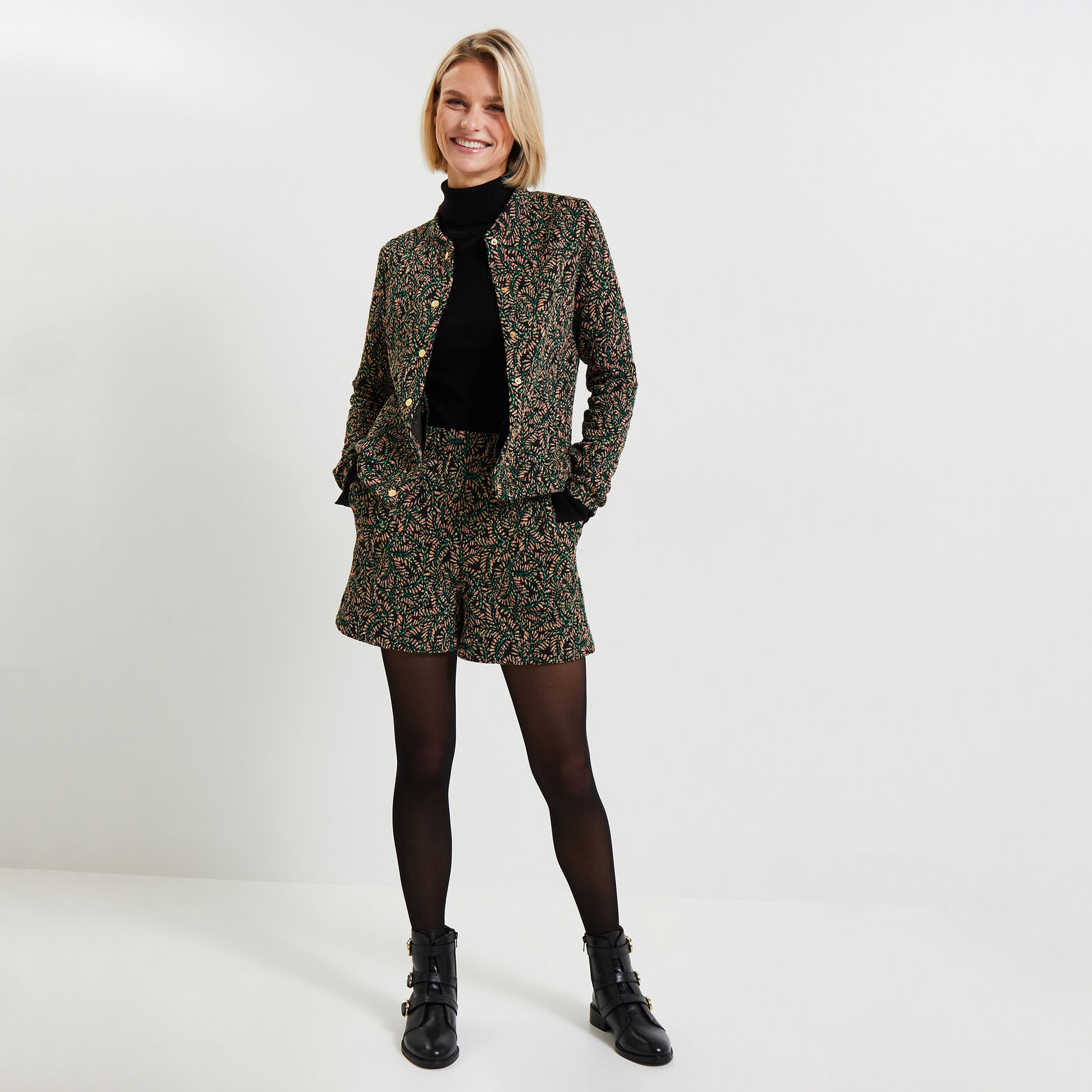 Bomber imprimé femme