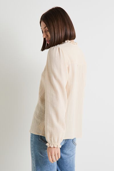 Chemise en gaze de coton femme