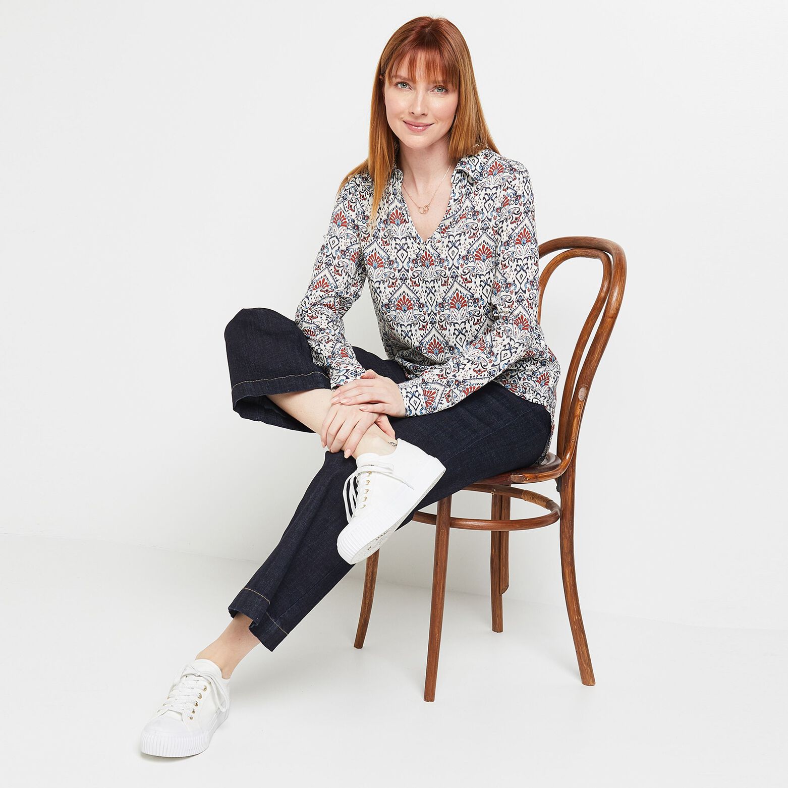 Blouse imprimée femme