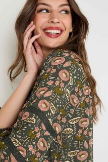 Blouse col V femme