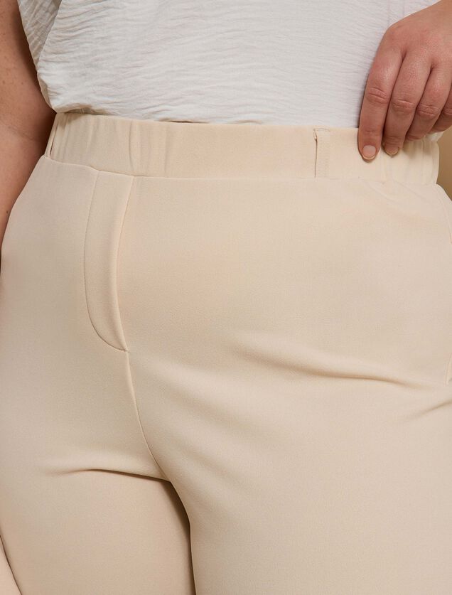 Pantalon large en maille femme
