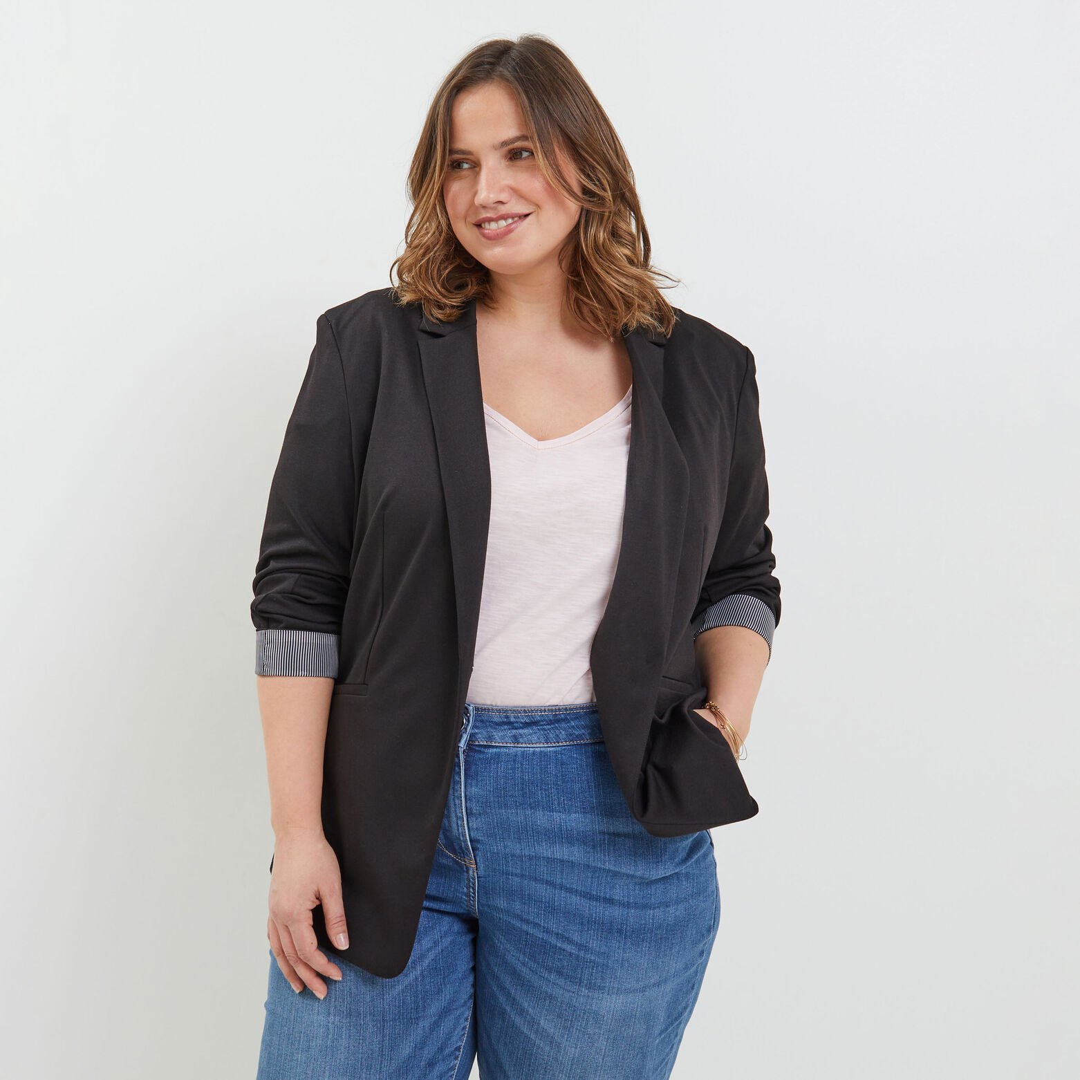 Veste tailleur en maille femme