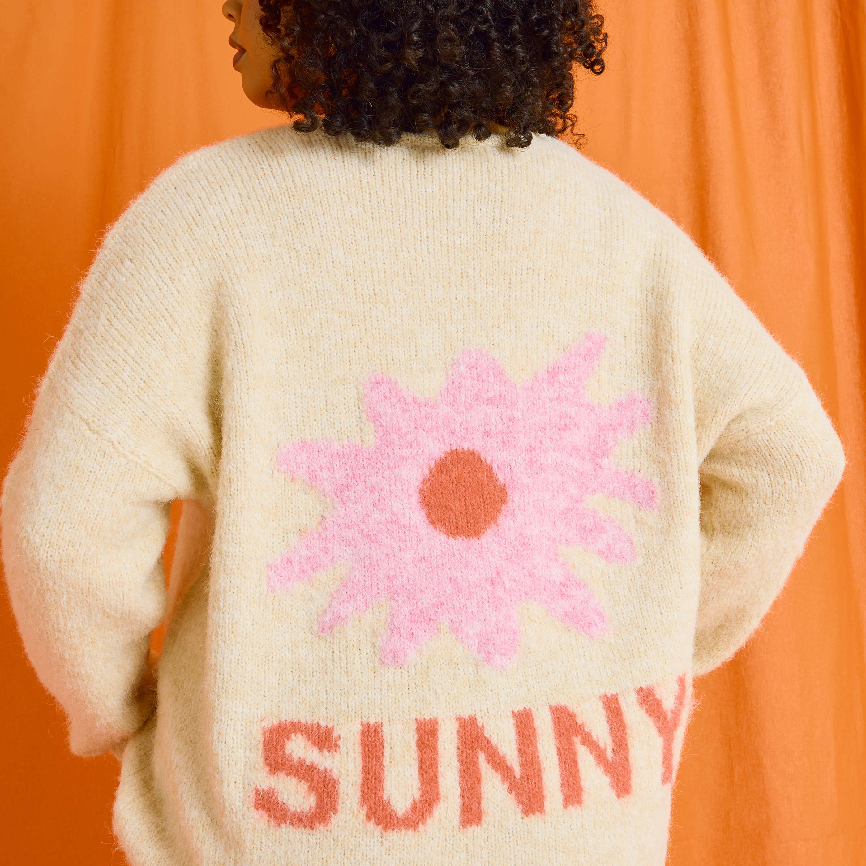 Pull imprim&eacute; color&eacute; femme