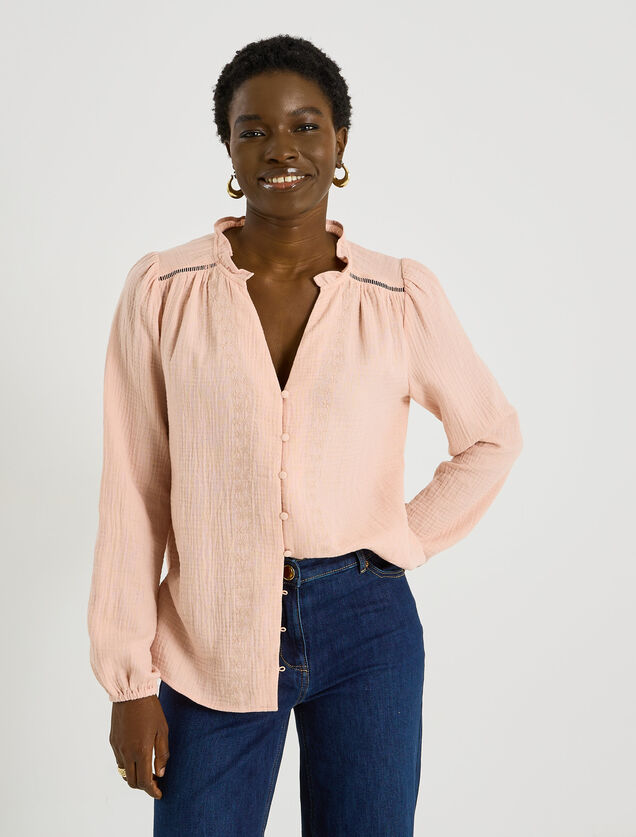 Chemise en gaze de coton femme