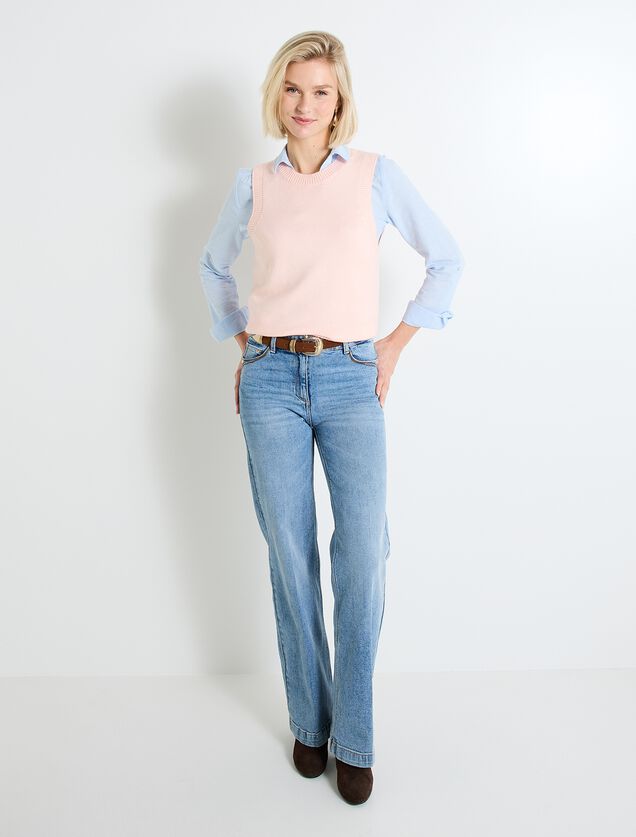 Pull sans manches femme