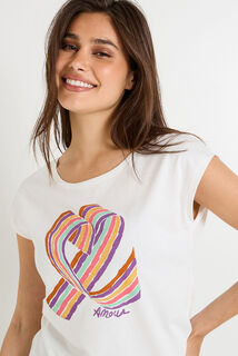 T-shirt col rond femme