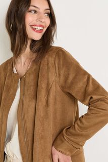 Manteau suédine femme