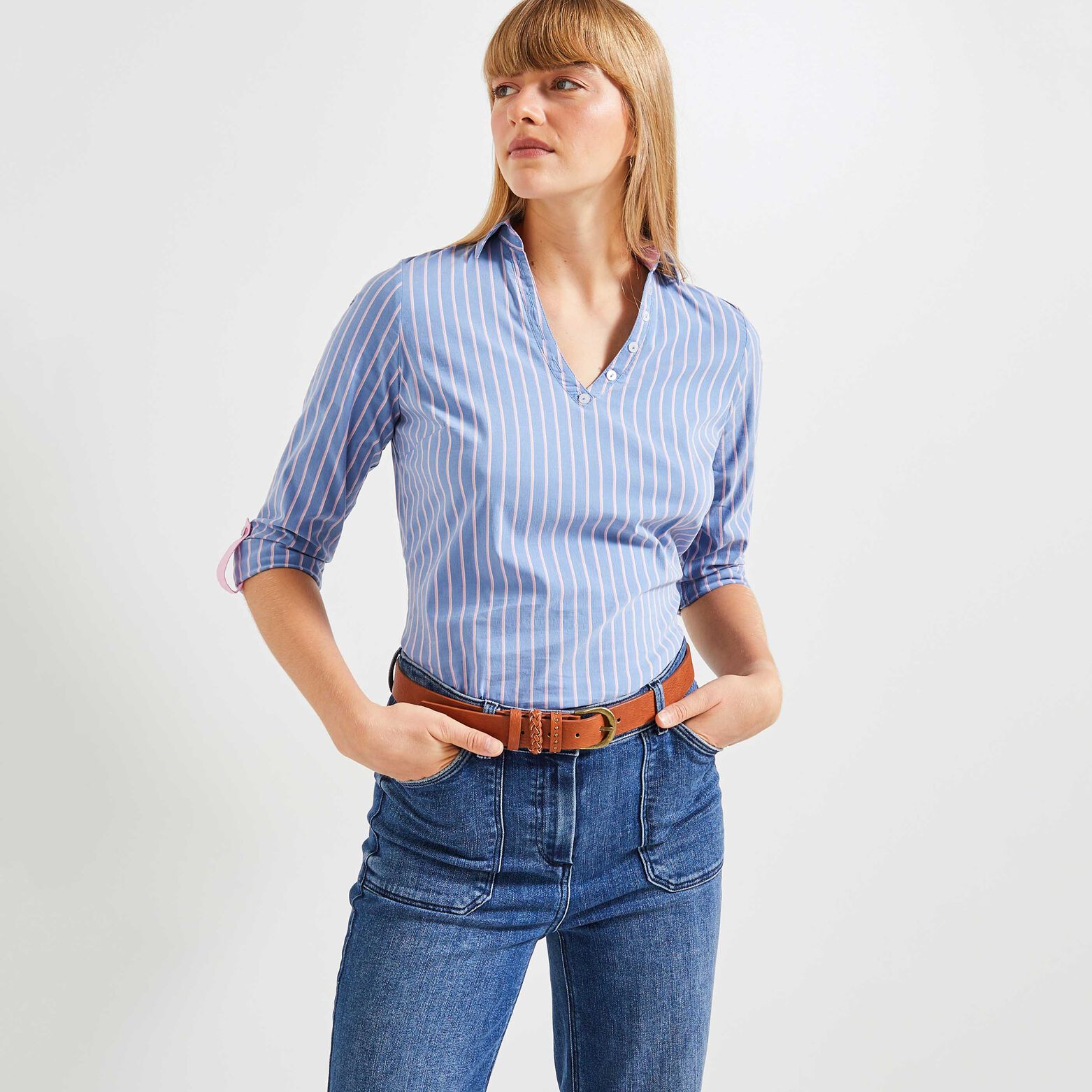 Blouse manches longues femme