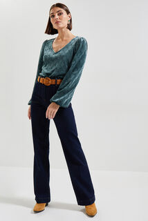 Blouse velours femme