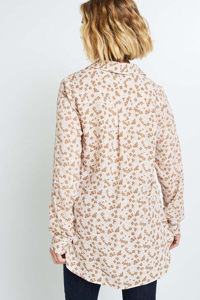 Blouse fluide manches longues femme
