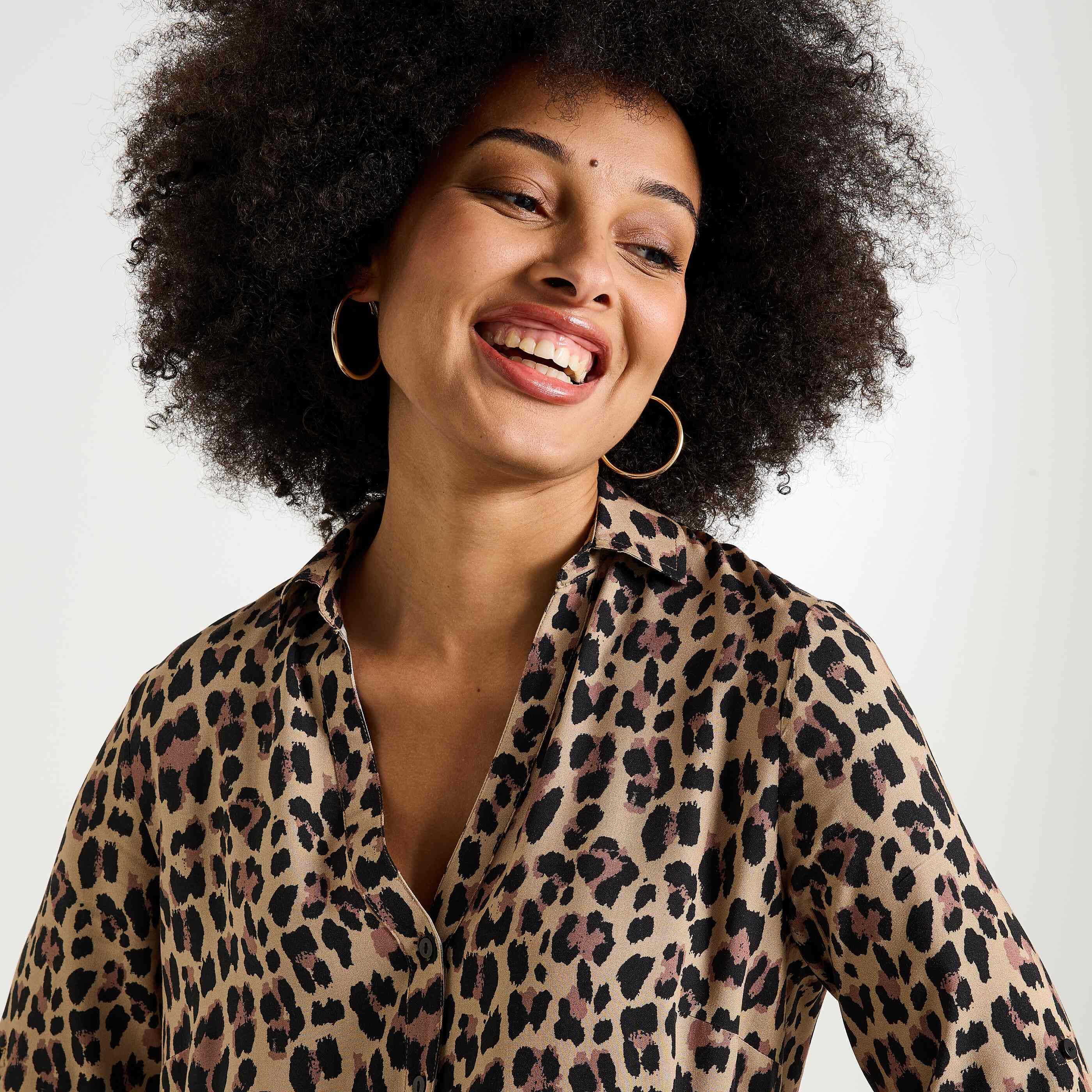 Robe imprim&eacute; l&eacute;opard femme