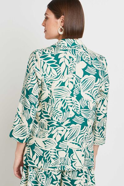 Veste fluide imprimée femme