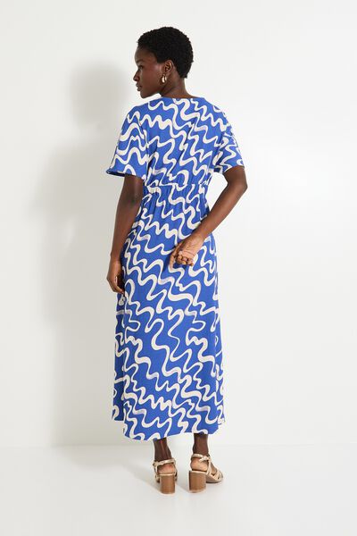 Robe longue en maille femme
