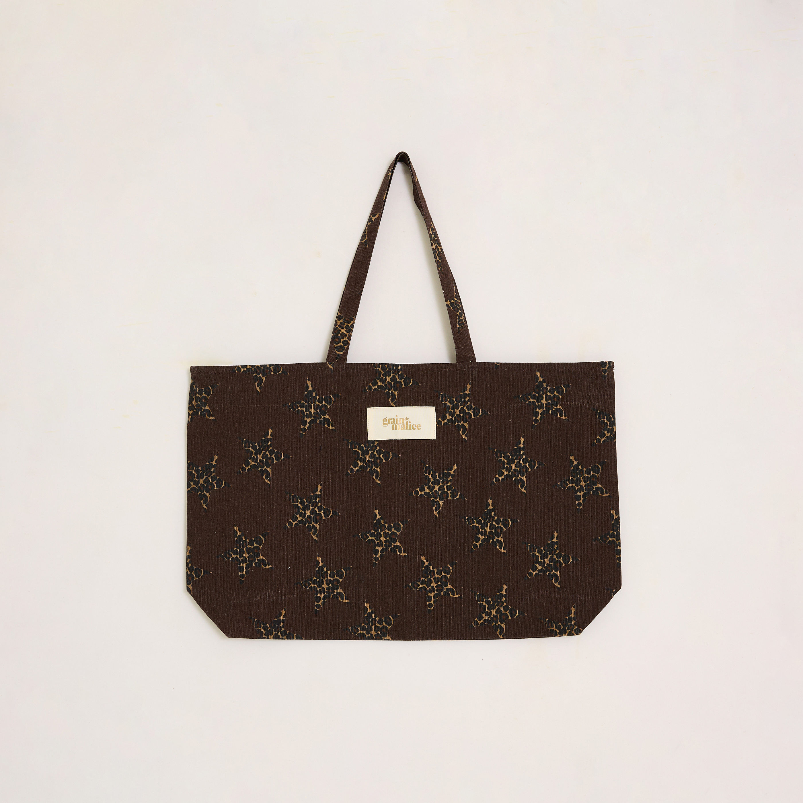 Tote bag &eacute;toiles imprim&eacute; l&eacute;opard femme