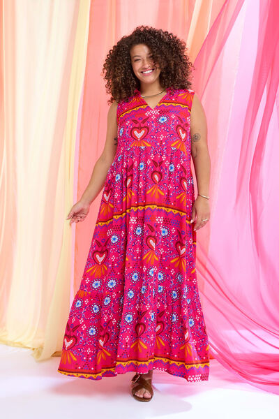 Robe longue imprimée