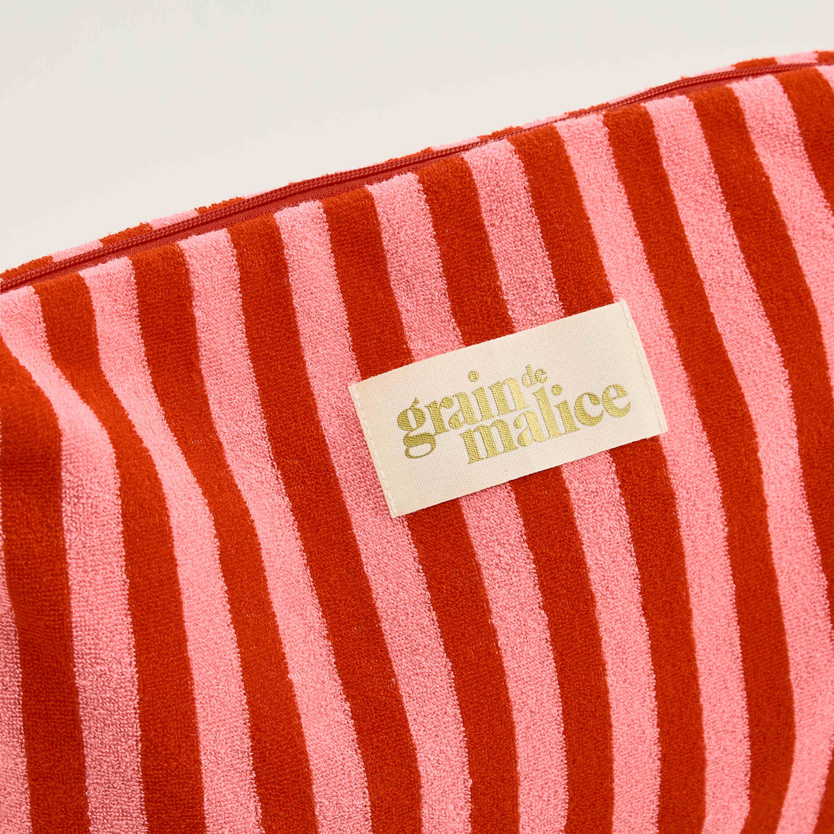 Trousse de voyage tissu &eacute;ponge femme