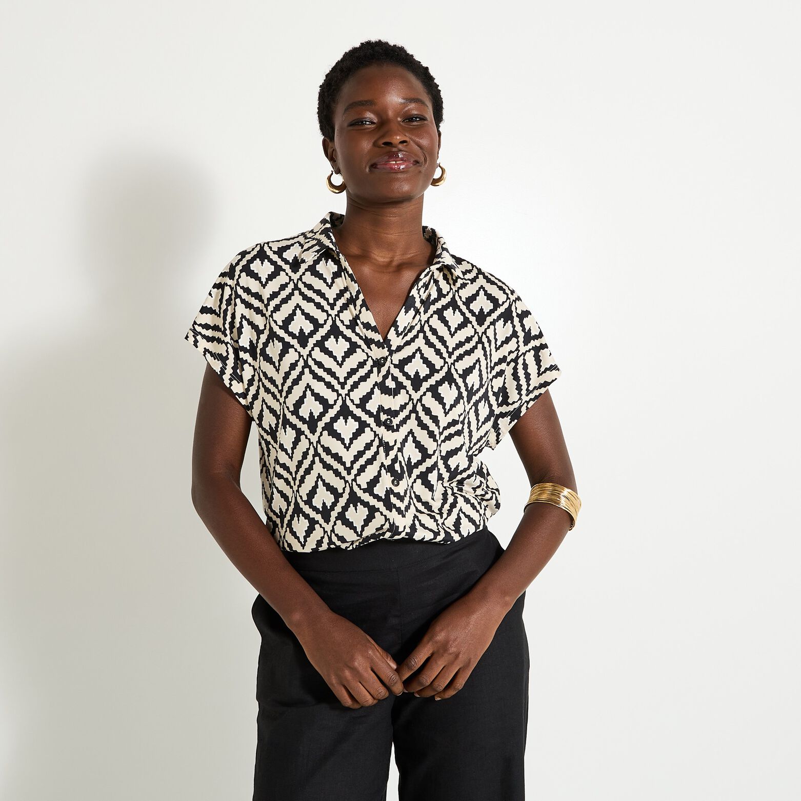 Chemise imprimée en venezia femme