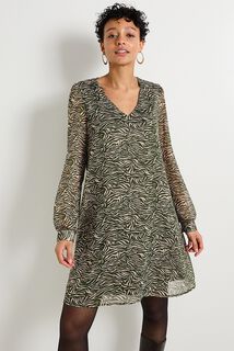Robe voile imprimée femme