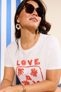 Tshirt print femme