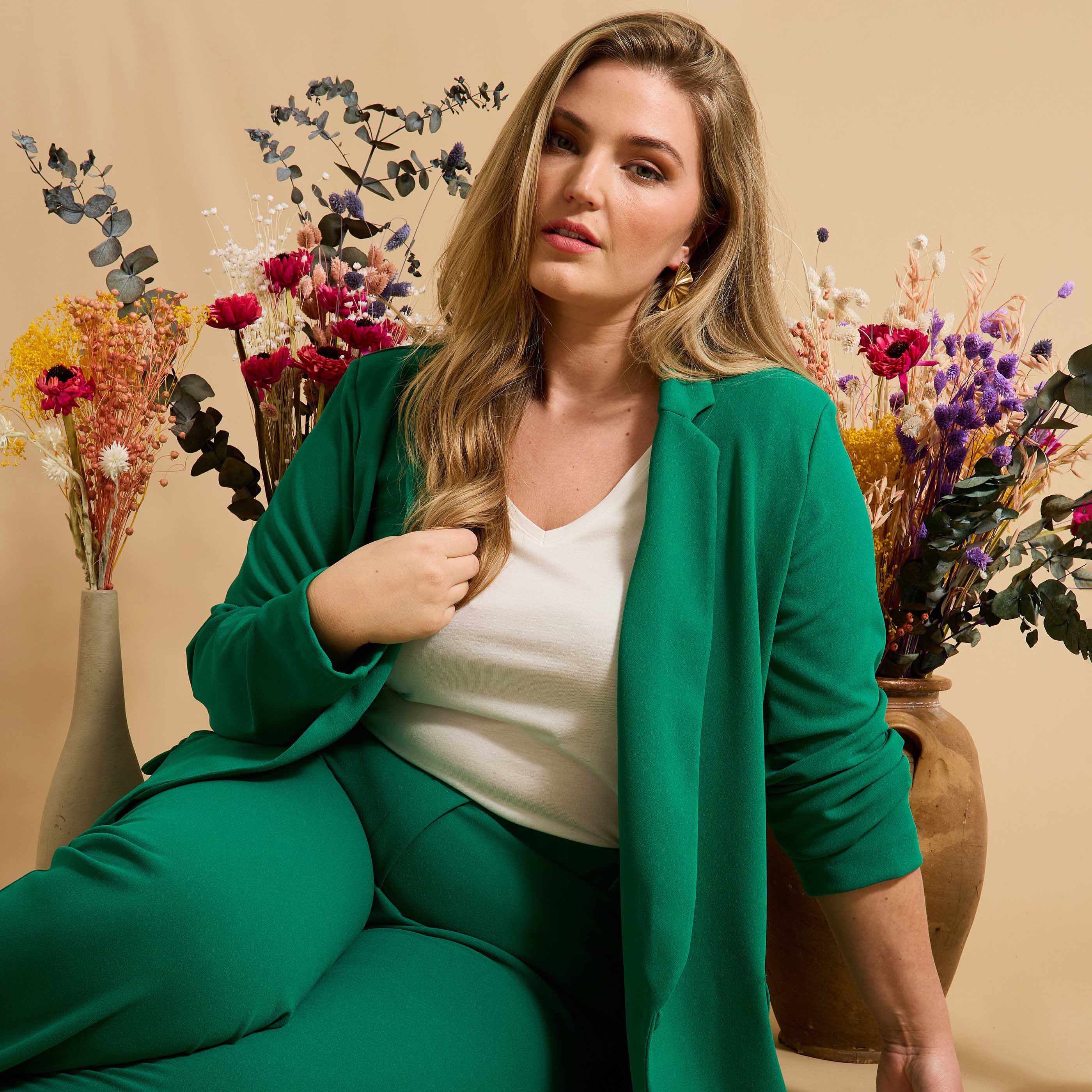 Blazer en maille femme