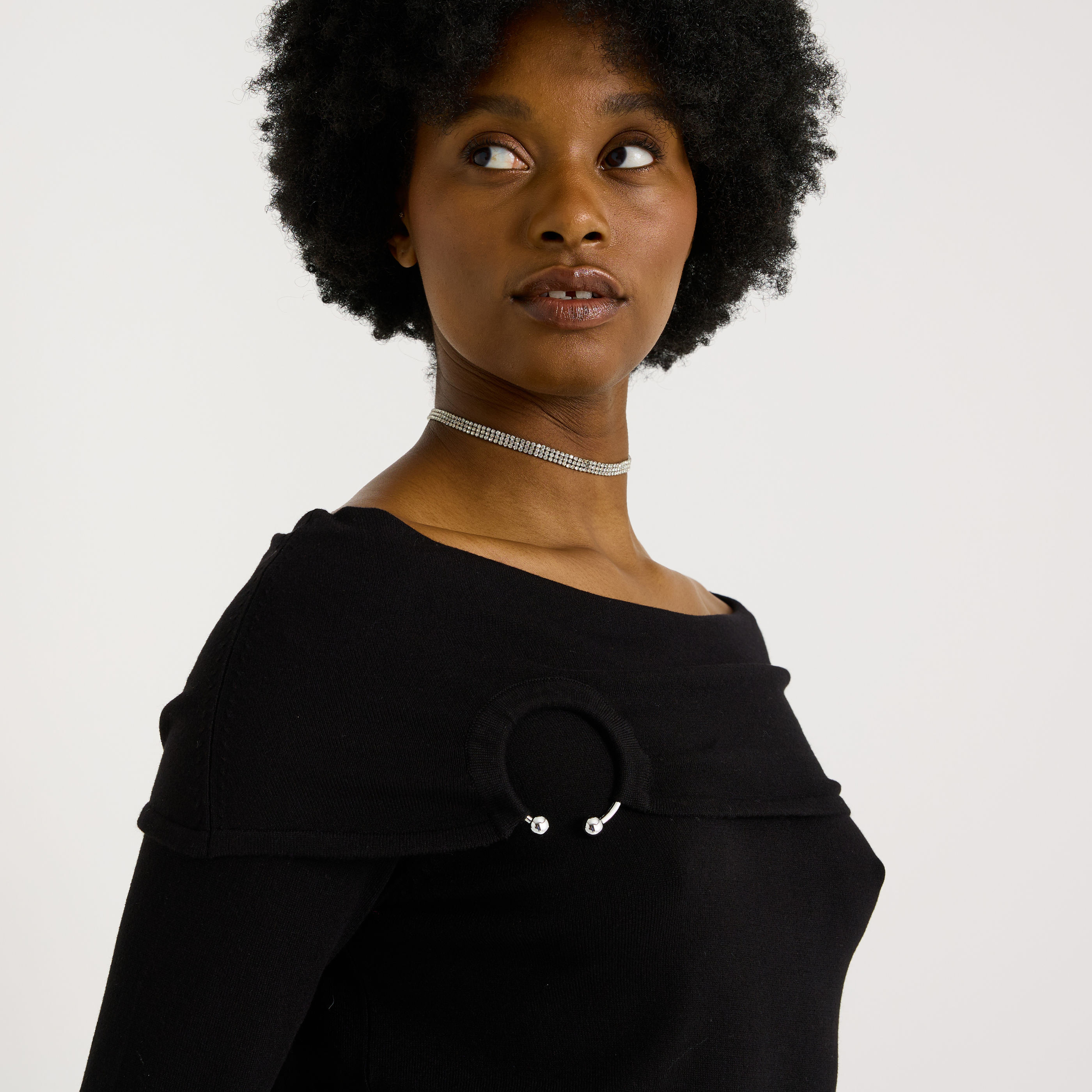 Pull col bardot femme