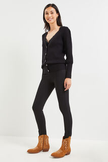 Gilet en maille cotelée