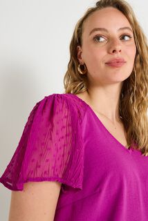 Blouse manches fantaisie femme