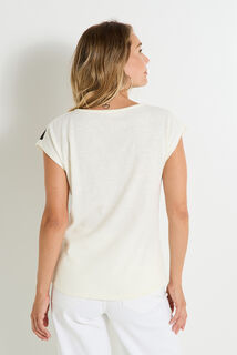 T-shirt imprimé zébré et léopard femme