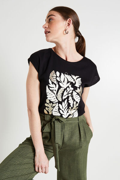 Tshirt print femme